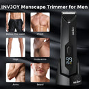Sejoy T8S Body Hair Trimmer for Men Ball Trimmer for Groin Pubic Replaceable Ceramic Blade Electric Shaver IPX7 Waterproof
