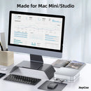 Elecife USB-C Docking Station for Mac Mini 7-in-1 USB 3.0 Hub with 2.5" HDD SATA Enclosure TF SD Card Slot for Mac Studio Dock