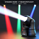 Yiflamefly 4Pcs 40W Mini Beam Moving Head Light Stage Light Standard DMX512 13CH for Concert Party Weddings Nightclub Dance Hall
