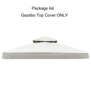 3x3m Outdoor Garden Parasol Cloth Gazebo Awning 118"x118" Canopy Replacement Pergolas Cloth For Outdoor Garden Canopy Sunshade
