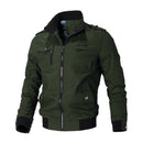 New Men's Casual Jacket Fashion Windbreaker Jacket Coat Autumn Street Fashion Solid Cotton Jacket High Street Motorcycle Jackets