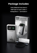 MOVESPEED M25Pro 140W Power Bank 25000mAh PD3.1 Fast Charge Portable External Battery 100W Powerbank for MacBook Notebook Laptop