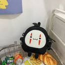 Cute Cartoon No Face Man Plush Bag Hayao Miyazaki Messenger Bag for Kids Adults