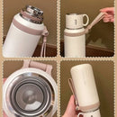 The Oasis | 600-800ml Double-Wall Vacuum Flask with Tea Strainer