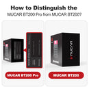 MUCAR BT200 BT200 PRO汽车扫描仪OBD2诊断工具全系统诊断扫描仪（适用于所有汽车）15种复位码阅读器