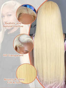 The Blonde Standard | 613 Bone Straight Human Hair Wig with Invisible HD Lace