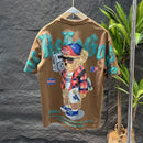 Male Tees Shirts Black Hip Hop Tops Rock Men's T-shirt Anime Print Katoen Aesthetic Clothing Chic Hot Wholesale New in Summer Xl