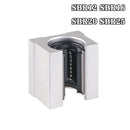 4PCS/LOT SBR10UU SBR12UU SBR16UU SBR20UU SBR25UU 12mm 16mm 20mm Linear Ball Bearing Block for CNC Router SBR Linear Guide Rail