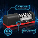 Taidea TG2102 Professional Electric Knife Sharpener 4-Stage Diamond Grinder Resin Polishing 18W 2800RPM EU Patent Heavy Duty 1480g Stable Tool Kitchen Chef Slicing Cleaver Knife Razor Sharp Edge 20 Degree Angle Guide Non-Scra