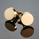 Luxury men's French shirt cufflinks classic round blue black stars rudder cuff buttons suit accessories jewelry gifts wholesale