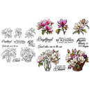 Mangocraft Merry Christmas Magnolia Flowers Clear Stamps DIY Scrapbooking Supplies Silicone Stamp For Card Making Paper Albums