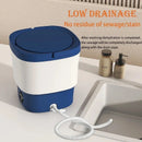 9L Portable Washing Machine With Blue Light Spin Dryer Mini Washer for Underwear Sock Bra Travel Home Use 2023 New