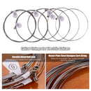ZIKO DN-009  DN-010 Extra Light Guitar Strings for Electric Guitars Hexagonal Core Namo Coating Nickel Winding 6pcs Strings Set