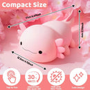 Silicone LED Axolotl  Night Light animallamp Touch Sensor Axolotl Night Lamp Children Kid Bedside Bedroom Decor Birthday Gifts