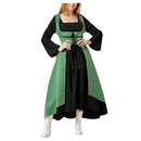 Halloween Plus Size Open Shoulder Elegant Party Dresses For Teens 2024 Lace Half Sleeve Gothic Dress Clothing Female