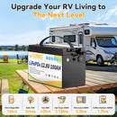 磷酸铁锂电池 12V 100Ah 带BMS 100A 可充电锂电池组 适用于逆变器 太阳能越野 离网太阳能 深循环