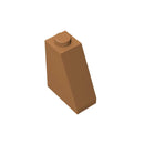 Gobricks 10PCS Bricks Assembles Particles 60481 2x1x265 Degree Slope Bricks Building Blocks Replaceable Parts For Children Gifts
