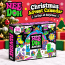 2027 NeeDoh Christmas Countdown Calendar 3D PVC Fidget Doll Advent Calendar Surprise Box Stress Relief Toy New Year Holiday Gift