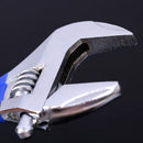 8” Short Handle Spanner Adjustable Wrench with 55 mm Wide Jaw Opening for Plumbing Auto Repair Home Maintenance