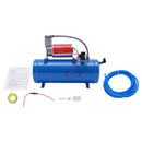 气泵 DC 12V 150psi 气泵系统带通用 6 升储气罐火车气喇叭套件气喇叭套件