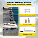 SucceBuy Pool Safety Cover Rectangle Inground Pool Cover Green Mesh Solid Pool Safety Cover For Winter Safety Swim Pool Cover