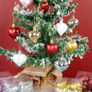 12pcs/box Heart Shaped Hanging Ornaments For Valentine's Day Christmas Pendant Xmas Tree Ball Navidad New Year Xmas Party Decor