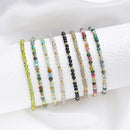 3MM Naturnal Stone Beads Bracelets For Women on Hand Luxury Jewelry Sets  Wholesale Bangle  Party Gift Tourmaline  Handwork