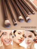 3pcs Makeup Brush Set, Including Angled Eyeliner Brush, Eyebrow Brush, And Ultra-Fine Eyeshadow Brush, Makeup Brush Set, Makeup Brush Kit, Makeup Brush Set, Full Makeup Brushes, Makeup Brush Set, Complete Makeup Tools, Makeup