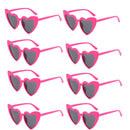 8pcs/6pcs Bachelorette Hen Party Sunglasses Black Heart Shaped Glasses Bride To Be Bridesmaid Gifts Wedding Bridal Shower Decor