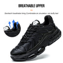 High Quality Steel Toe Safety Shoes Men Work Sneakers Indestructible Shoes Puncture-Proof Protective Shoes Male Work Footwear