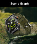 New Outdoor 10ATM Waterproof Swim Smart Watch Men GPS Compass Flashlight 540mAh Large Battery Bluetooth Call Sport HD Smartwatch