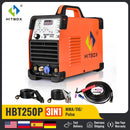 HITBOX AC/DC Aluminium Tig Welding Machine HBT250P HF TIG/MMA ARC Stick Welder with Pulse Argon Welding IGBT Inverter 2T/4T