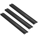 SucceBuy Drop Over Cable Cover Ramp 2,000 lbs/axle Load Capacity Heavy Duty TPR Cable Hose Protector Ramp for Indoor Outdoor Use
