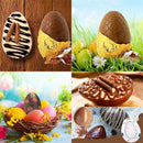 DIY Chocolate Mold 3D Polycarbonate Easter Egg Shape Cake Decoration Mould Candy Pudding Molds Baking Pastry Tools Accessories