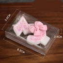 2th Birthday Candles Number 2 Candles with Pink Glitter Bow Happy Birthday Cake Topper Decoration for Party Celebrations