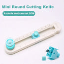 360 Adjustable Paper Circle Cutter Round Cutting Knife DIY Compass Cutter Tools For Paper Card Crafts Office School Stationery