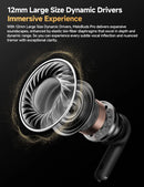QCY MeloBuds Pro Adaptive Hybrid Active Noise Cancelling Wireless Earbuds 46dB Bluetooth 5.3 LDAC Hi-Res Audio 34H Earphones