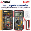 Digital Multimeter Votage Current Ohm Test Tool Large Screen Voltage Detector Auto-Ranging 2000 Counts Handheld Electrical Tools