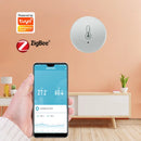 Tuya Zigbee Temperature And Humidity Sensor Voice Control Intelligent Home Hygrometer Real-time Monitoring Voice Alexa