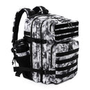 LHI 45L Tactical Backpack for Men and Women Large Athlete Gym Bag Outdoor Sports Hiking Survival Rucksack with Bottle Holder