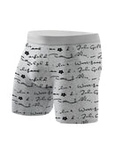 8-piece Set Of Men's Underwear Soft Breathable Comfortable Men's Long Boxers Letters Trendy Individual Sport Fitness Men's Pants
