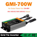 Y&H 并网逆变器 300W 350W 500W 600W 700W MPPT 微型逆变器 太阳能光伏并网系统 家用 DC18-60V 输出 AC110V/240V