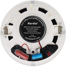 Herdio 6.5英寸家用音响300W吸顶蓝牙扬声器家庭嵌入式音箱系统适用于室内厨房卧室浴室