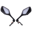 Black Motorcycle Rearview Mirror Side Rear View Mirror With Turn Signal Light For Honda Cbr1000rr 2008 Cbr 1000 rr 1000rr 08-12