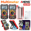 Digital Multimeter Votage Current Ohm Test Tool Large Screen Voltage Detector Auto-Ranging 2000 Counts Handheld Electrical Tools
