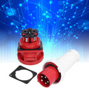 Industrial Plug Socket 5 Pin 3 Phase Power Connector IP67 Waterproof 380415V 63A 3P+N+E