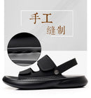 Sandals for Men 2026 New Summer Breathable Soft Bottom Casual Anti Slip Wear Beach Shoes Dual Purpose Driving Slippers Sandals