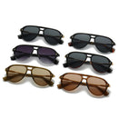 SHAUNA Retro Double Bridges Pilot Men Sunglasses Fashion Brand Designer Shades UV400 Trending Rivets Women Luxury Sun Glasses