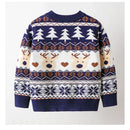 2024 Christmas Knit Sweater Boys Girls Party Pullover Cotton Clothes Kids Slouchy Soft  Autumn Winter Warm Knitwear 2-7 Years