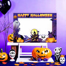 1set Happy Halloween Photo Booth Props Paper Frame Theme Party Decor Supplies Halloween Party Activity Home DIY Photography prop
